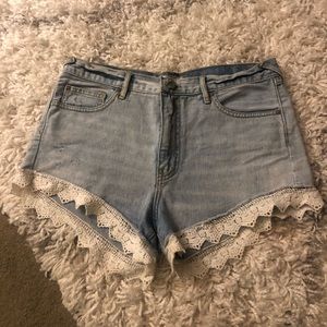 Free People Jean shorts